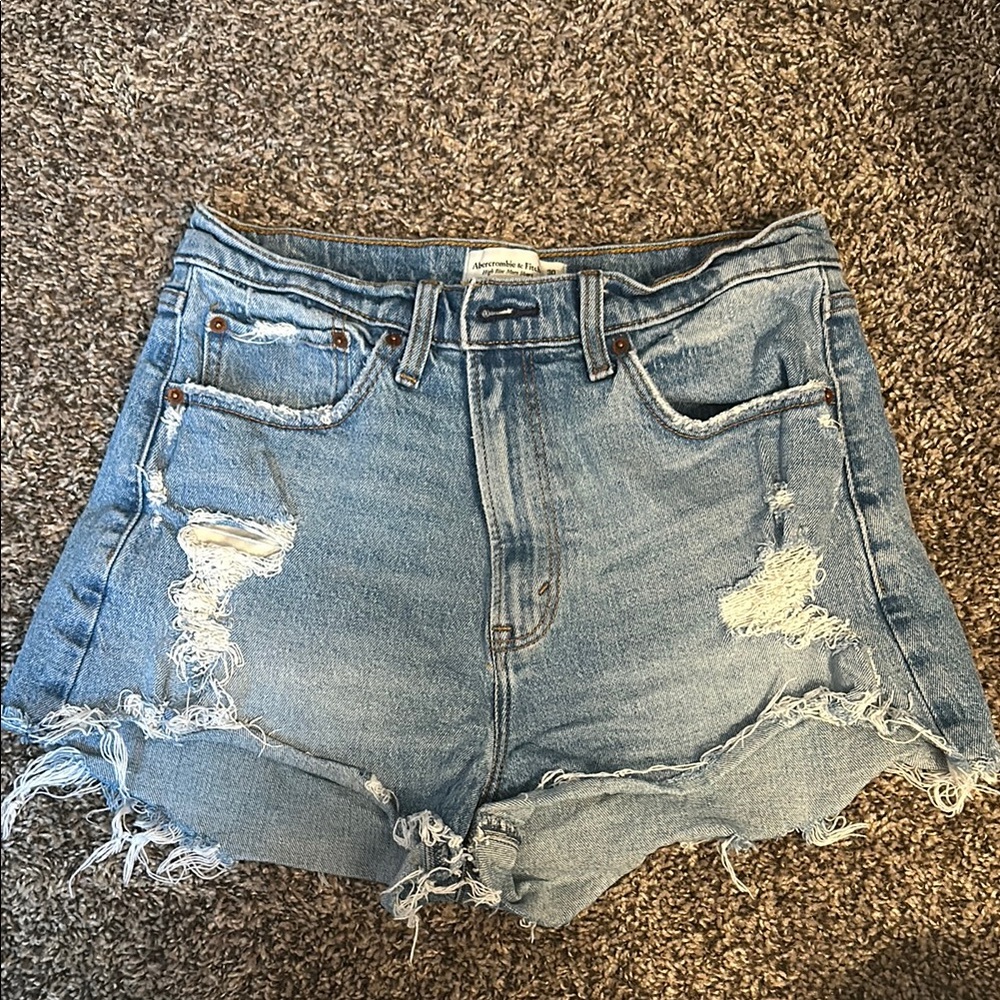 Abercrombie & Fitch Curve Love High Rise Mom Shorts